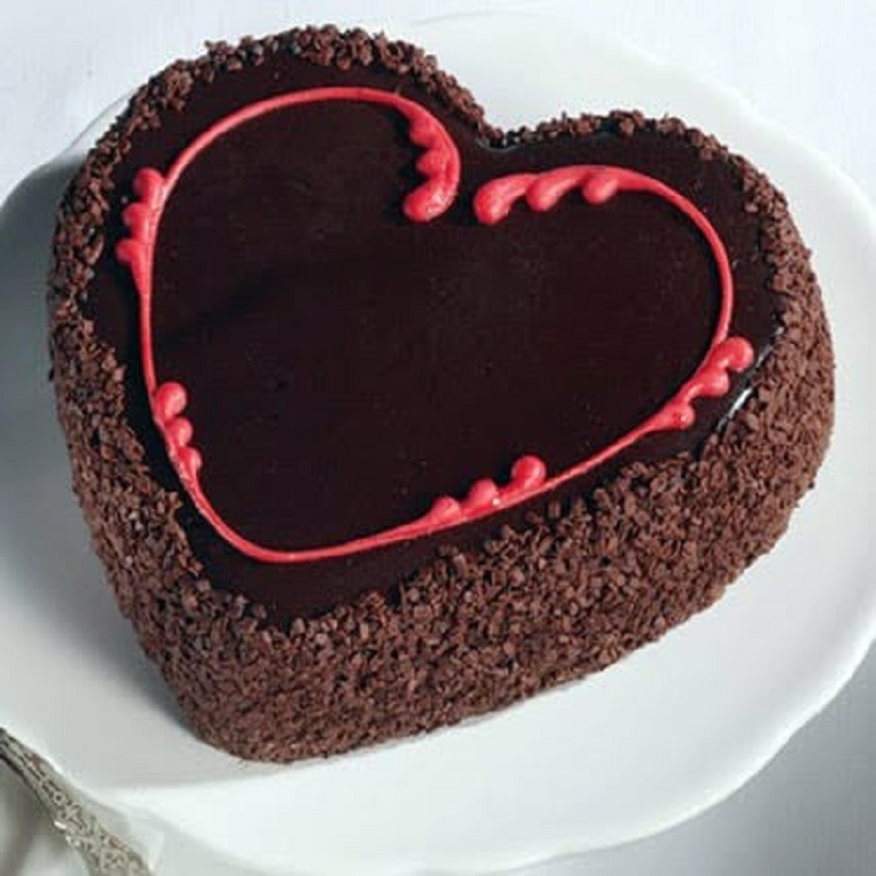 Heart shape Chocolate Cake